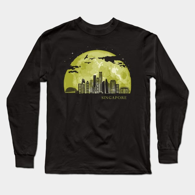 Singapore Long Sleeve T-Shirt by Nerd_art